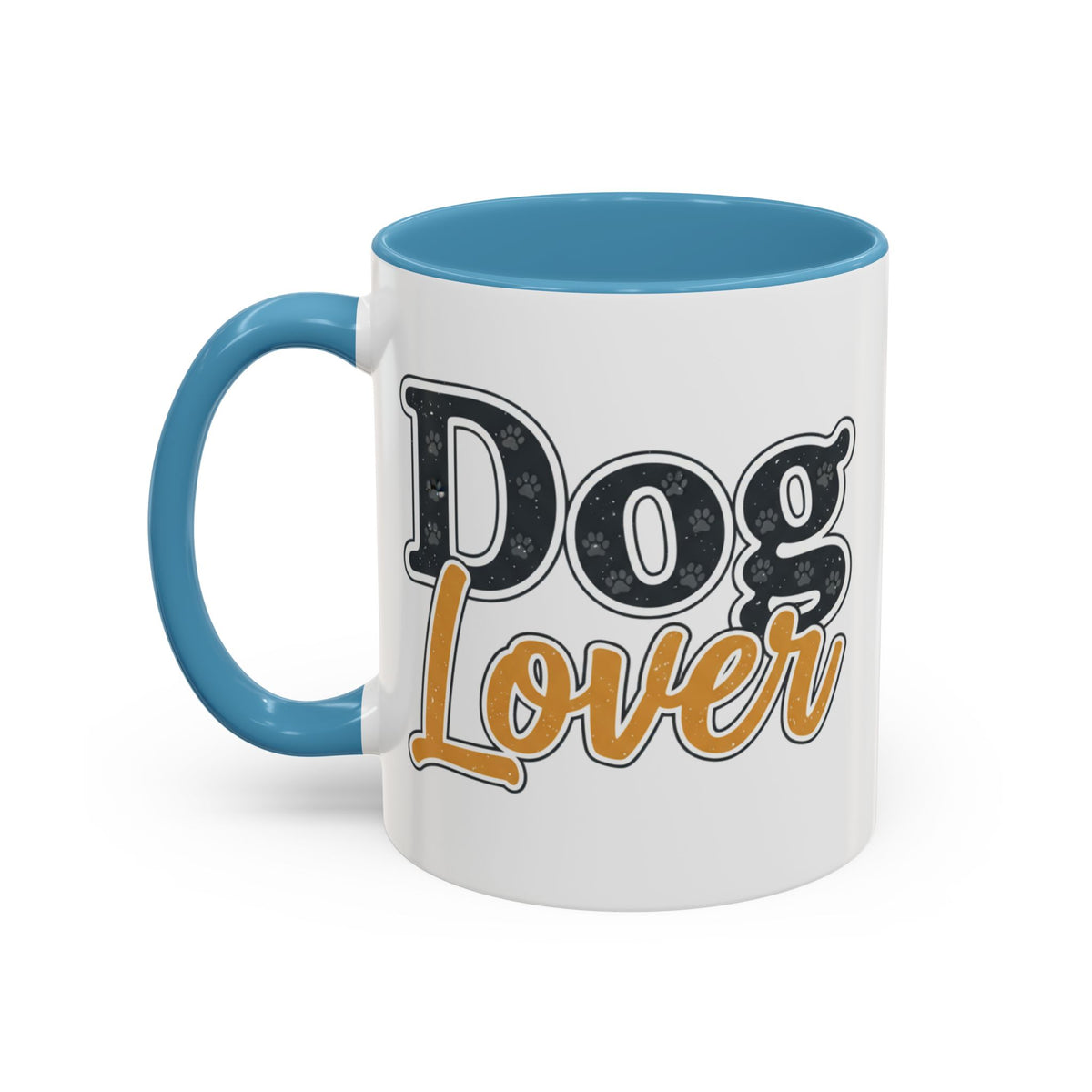 Dog Lover Accent Coffee Mug — 'Dog Lover' 11/15oz Ceramic Mug