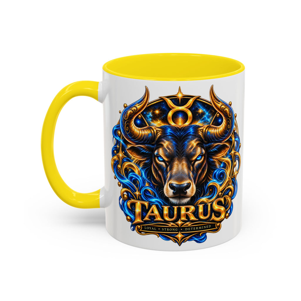 Taurus Coffee Mug — Zodiac Bull Accent Mug (11/15oz)