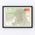 Vintage Map of San Francisco, California 1906