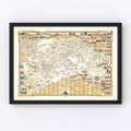 Vintage Map of Wellesley, Massachusetts 1960