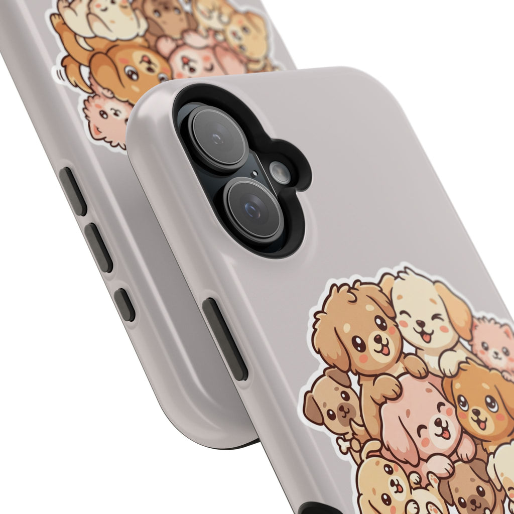 Cute Puppy Pile Magnetic Impact-Resistant Phone Case