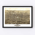 Vintage Map of Rochester, New York 1880