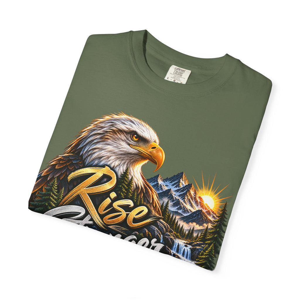 Rise Stronger Every Day Eagle T-Shirt — Motivational Nature Graphic Tee