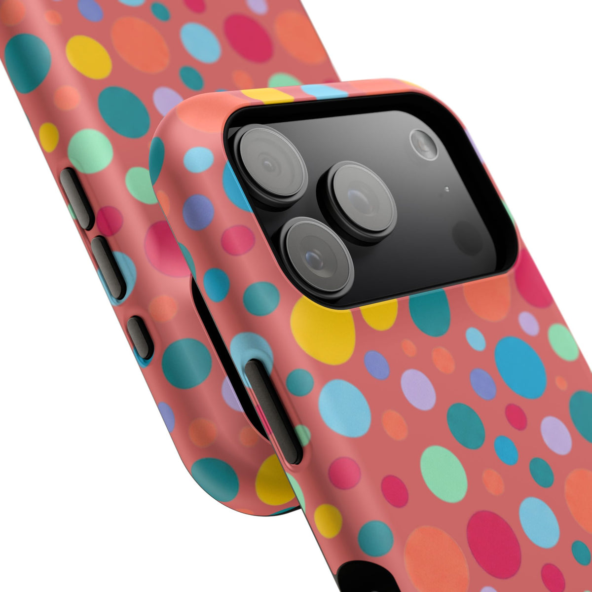 Colorful Polka Dot Magnetic Phone Case — Impact-Resistant, Vibrant Retro Dots