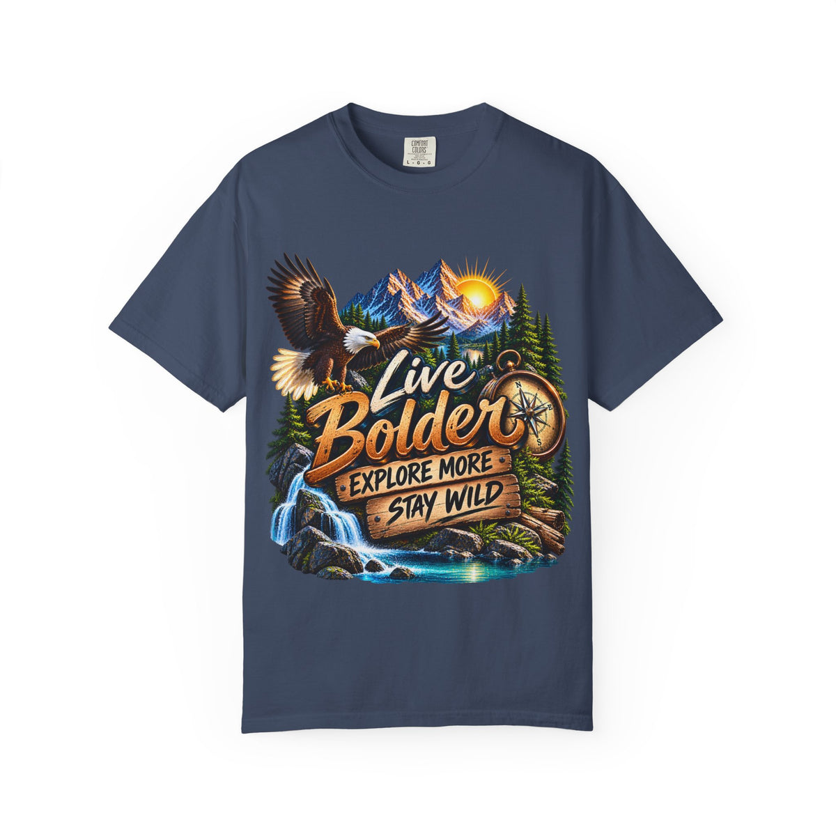 Adventure T-Shirt — "Live Bolder: Explore More, Stay Wild" Graphic Tee