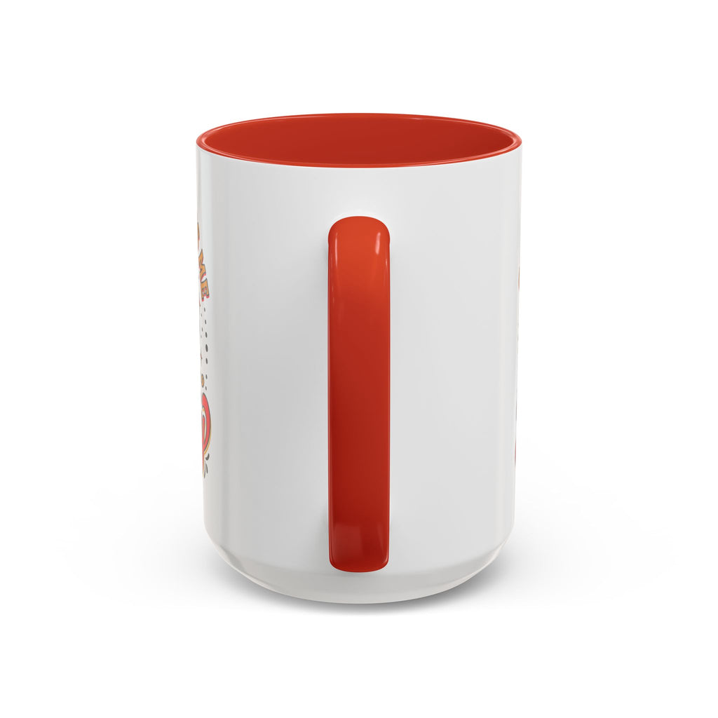 Coffee Mug — "Coffee Makes Me Happy" Cute Retro Accent Mug (11/15oz)