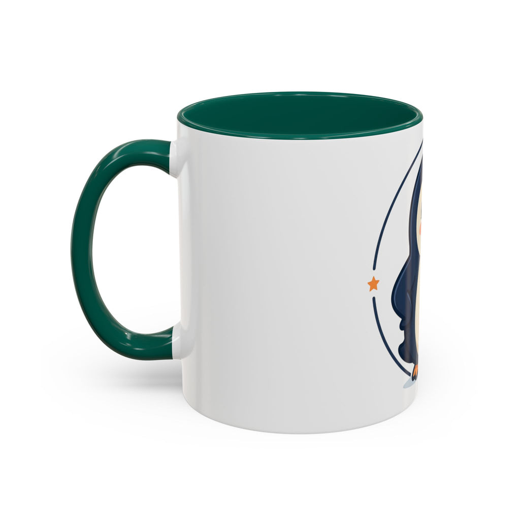 Cute Waving Penguin Mug | 11oz or 15oz Colorful Ceramic
