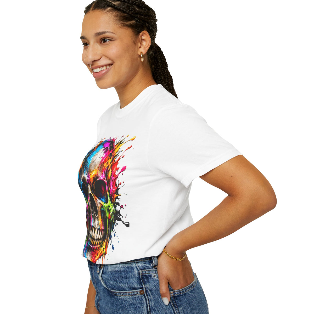 Color Splash Skull T-Shirt