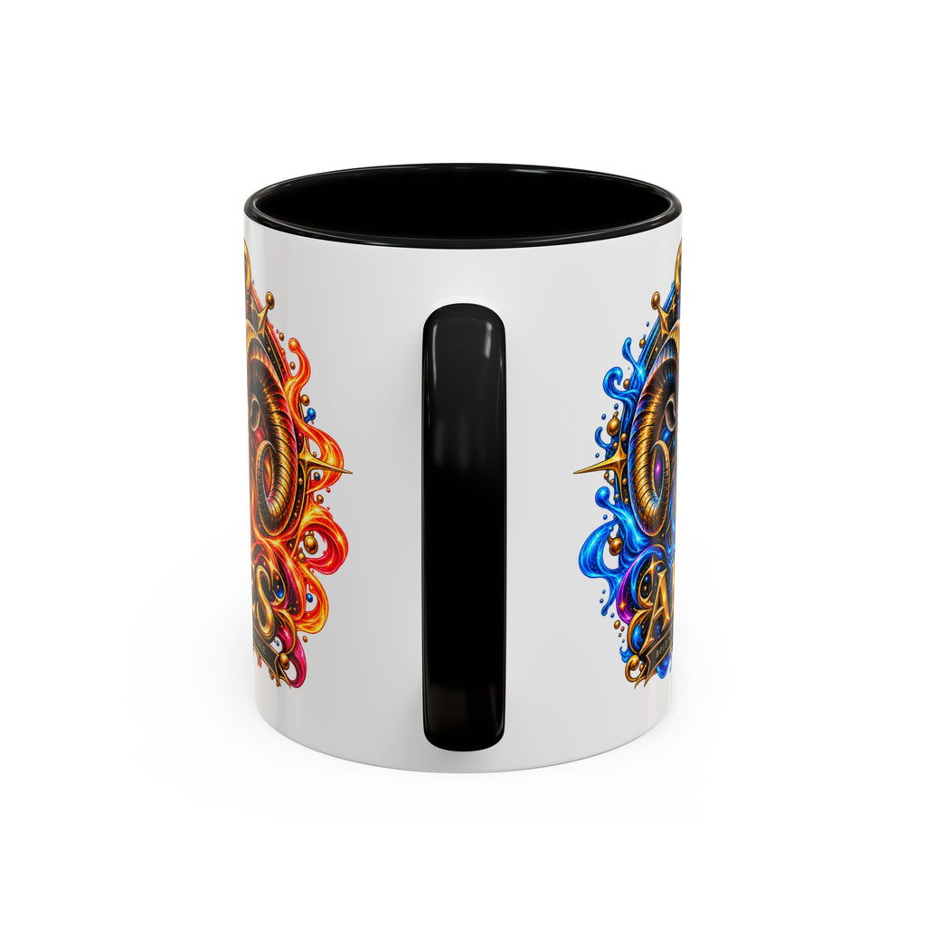 Aries Zodiac Coffee Mug — Colorful Ram Astrology Accent Mug (11/15oz)