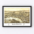 Vintage Map of Sandy Hill, New York 1884