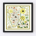 Vintage Map of South Africa, 1931