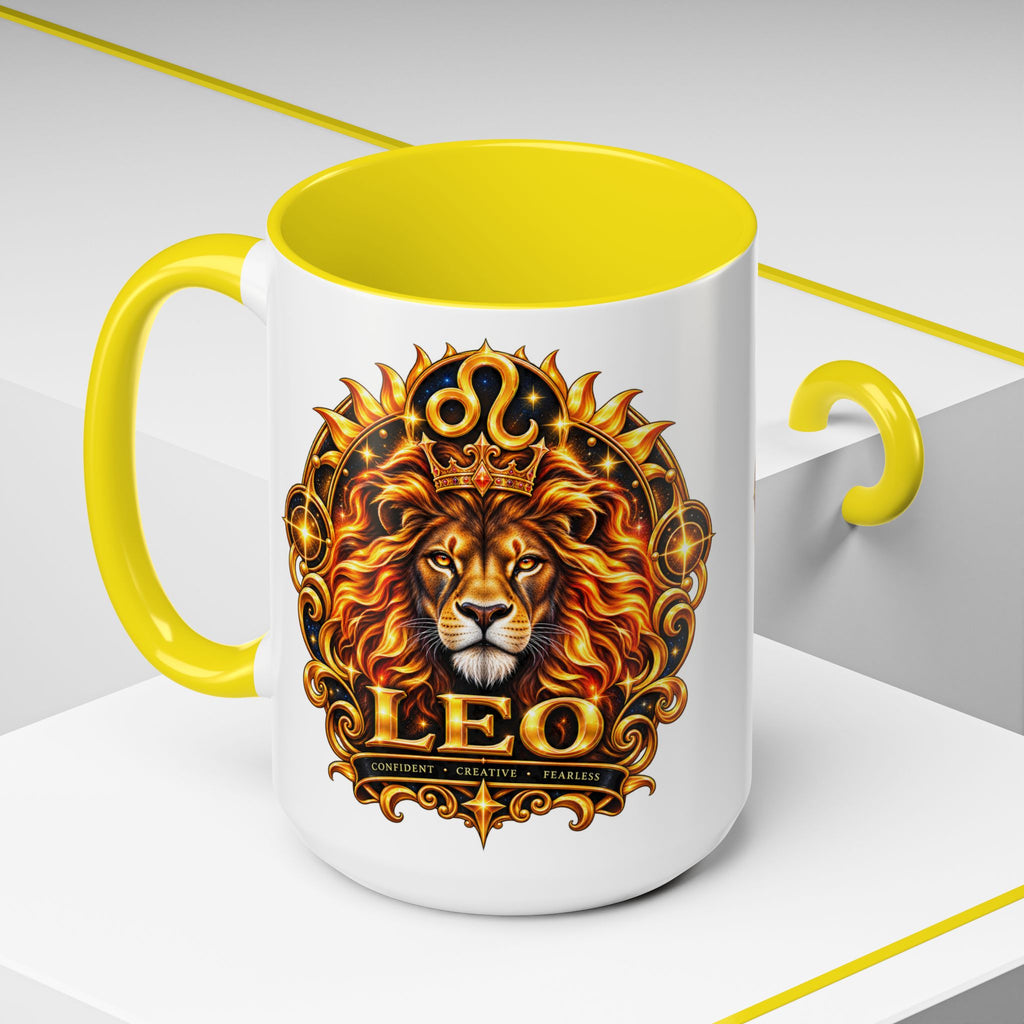 Leo Zodiac Lion Coffee Mug — Astrological Birthday Gift (11/15oz)