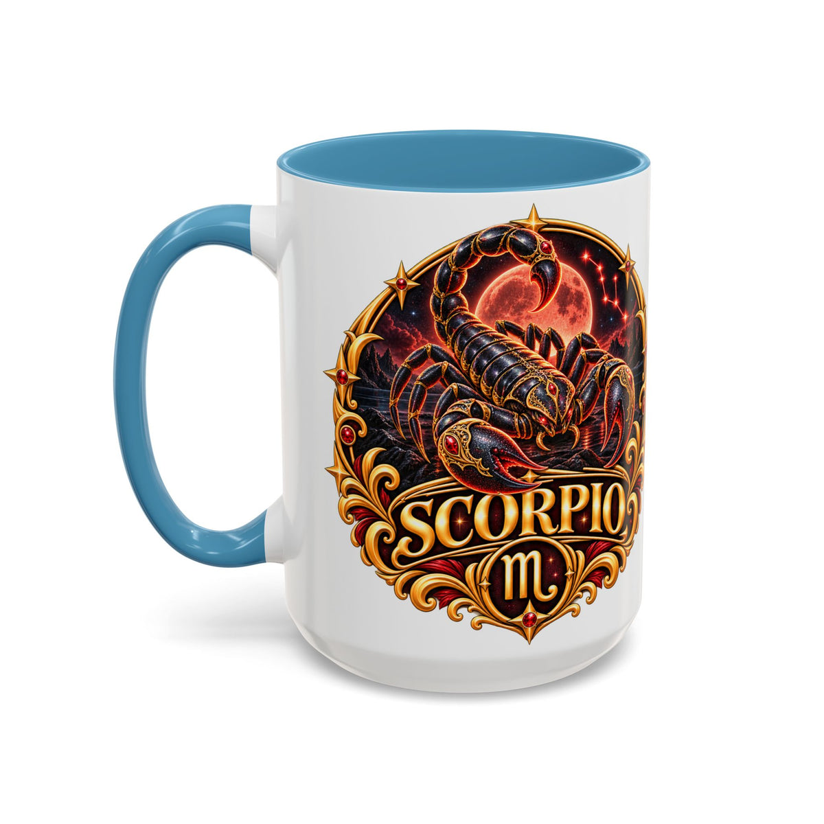 Scorpio Zodiac Coffee Mug — Bold Scorpion Astrology Design (11/15oz)