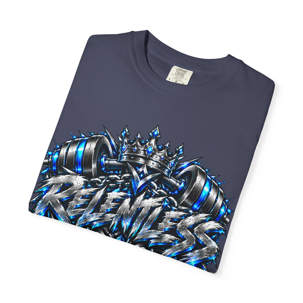 T-Shirt — Metallic Crown Graffiti Heart Graphic Tee