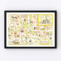 Vintage Map of Brighton, United Kingdom 1948