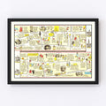 Vintage Map of Royal Mile of Edinburgh, 1948