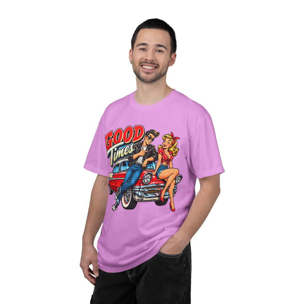 Good Times Retro Car Tee — Vintage 1950s Rockabilly Graphic T‑Shirt