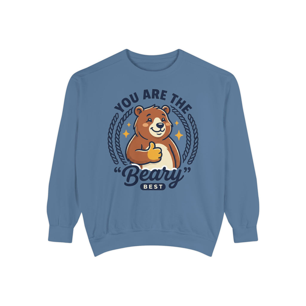 You Are The Beary Best Sweatshirt — Cute Thumbs-Up Bear Graphic
