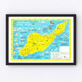 Vintage Map of Santa Catalina Island, 1947