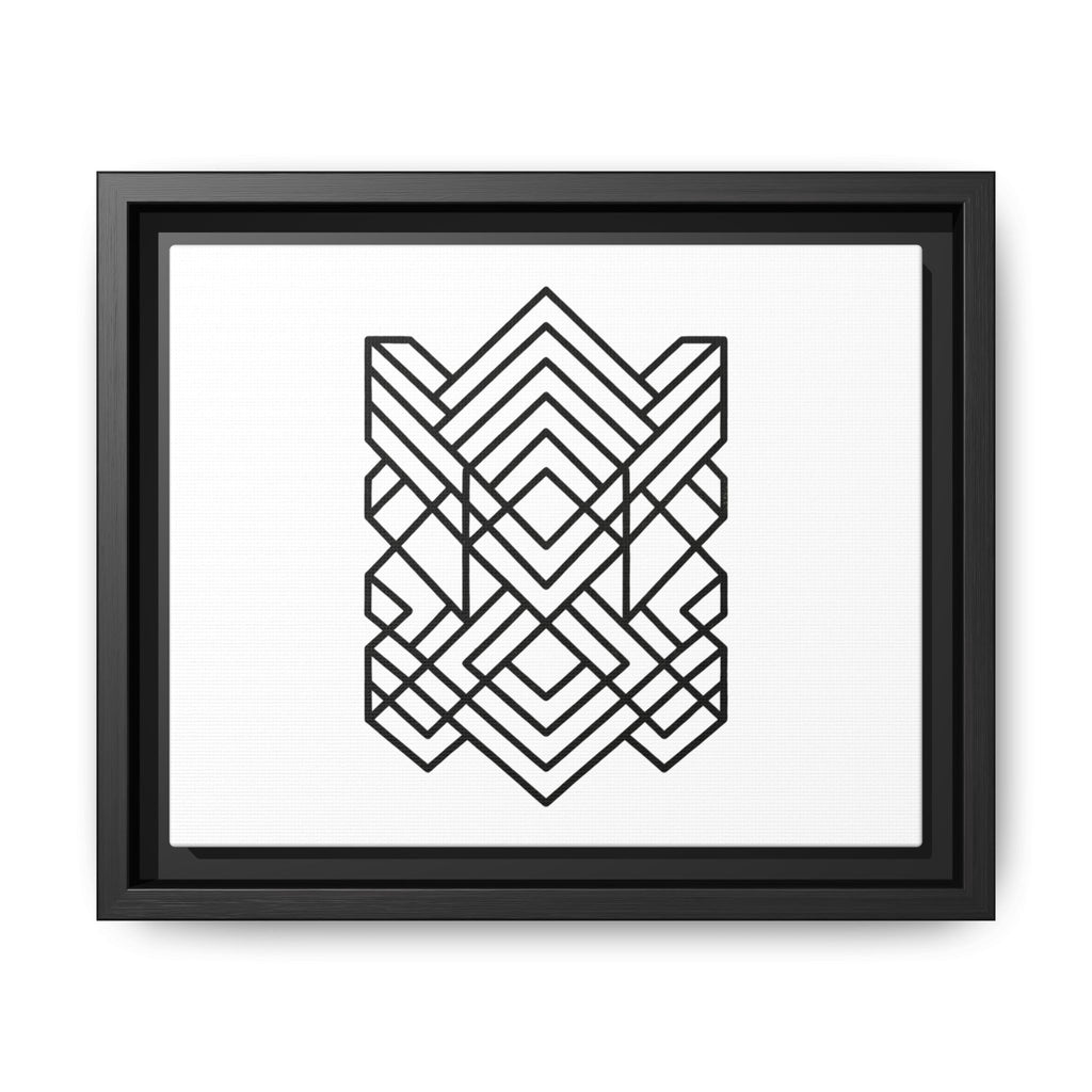 Framed Geometric Art Canvas