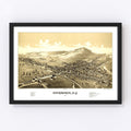 Vintage Map of Sherburne, New York 1887