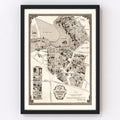 Vintage Map of Smith College, 1938