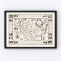 Vintage Map of Washington, DC, Washington DC 1938