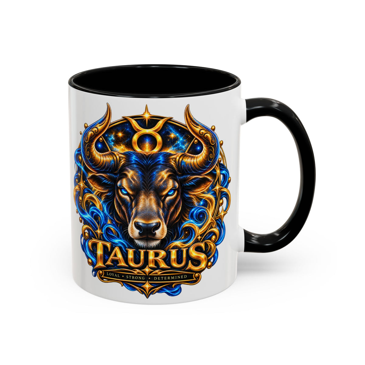 Taurus Coffee Mug — Zodiac Bull Accent Mug (11/15oz)