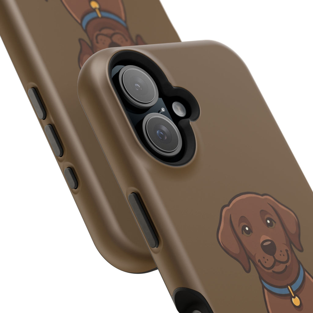 Chocolate Labrador Phone Case — Cute Dog Impact‑Resistant iPhone Cover