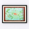 Vintage Map of Paris, France 1843