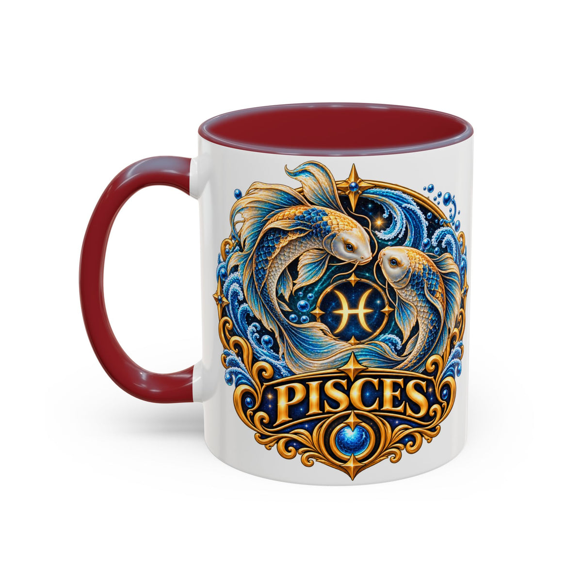 Pisces Zodiac Coffee Mug — Decorative Accent Astrology Mug (11/15oz)