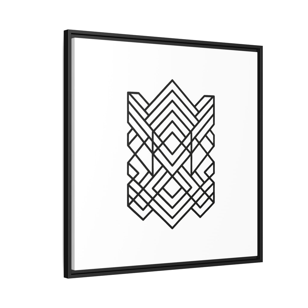 Framed Geometric Art Canvas
