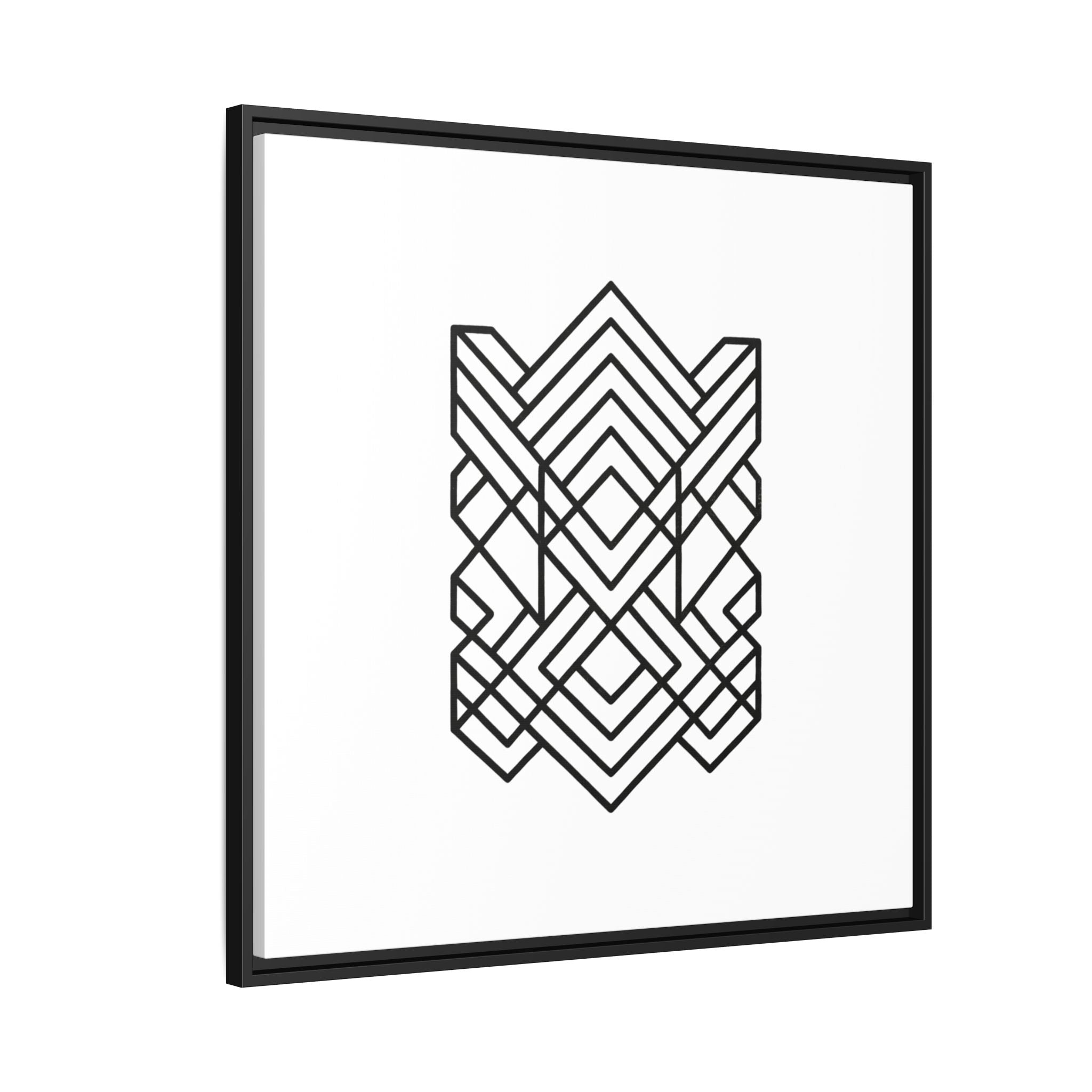 Framed Geometric Art Canvas