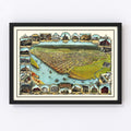 Vintage Map of Eureka, California 1902