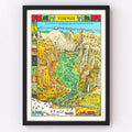 Vintage Map of Yosemite National Park, 1931