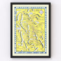 Vintage Death Valley Map 1948