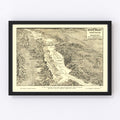 Vintage Map of Death Valley National Park, 1929