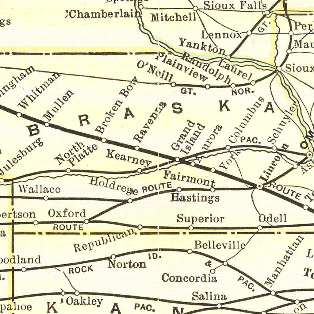 Vintage Map of Yellowstone National Park, 1909
