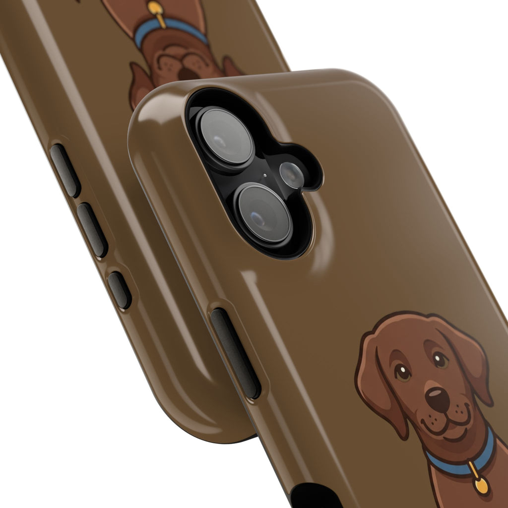 Chocolate Labrador Phone Case — Cute Dog Impact‑Resistant iPhone Cover