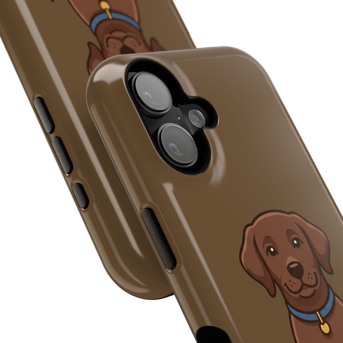Chocolate Labrador Phone Case — Cute Dog Impact‑Resistant iPhone Cover