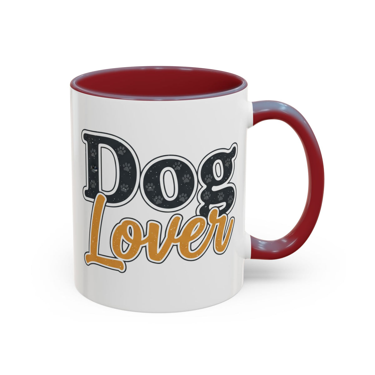 Dog Lover Accent Coffee Mug — 'Dog Lover' 11/15oz Ceramic Mug