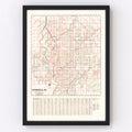 Vintage Map of Indianapolis, Indiana 1903