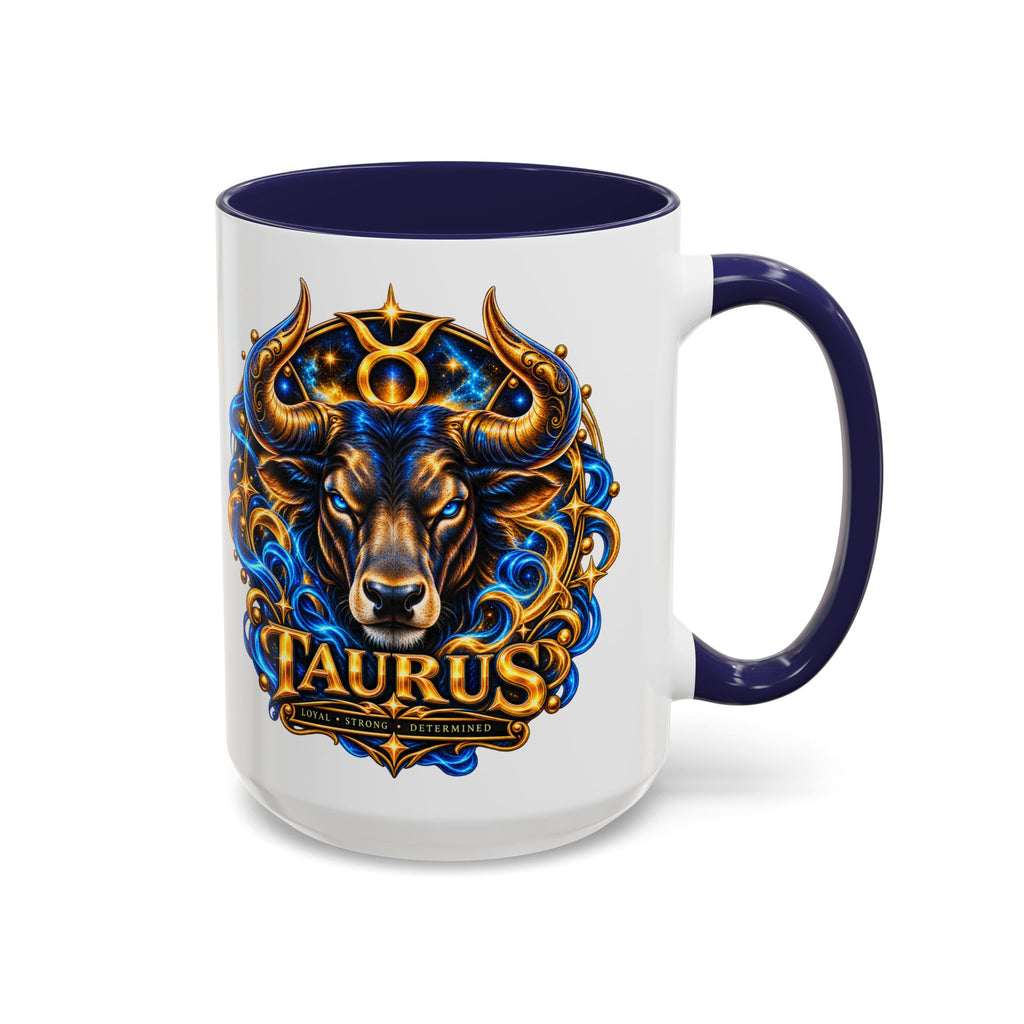 Taurus Coffee Mug — Zodiac Bull Accent Mug (11/15oz)