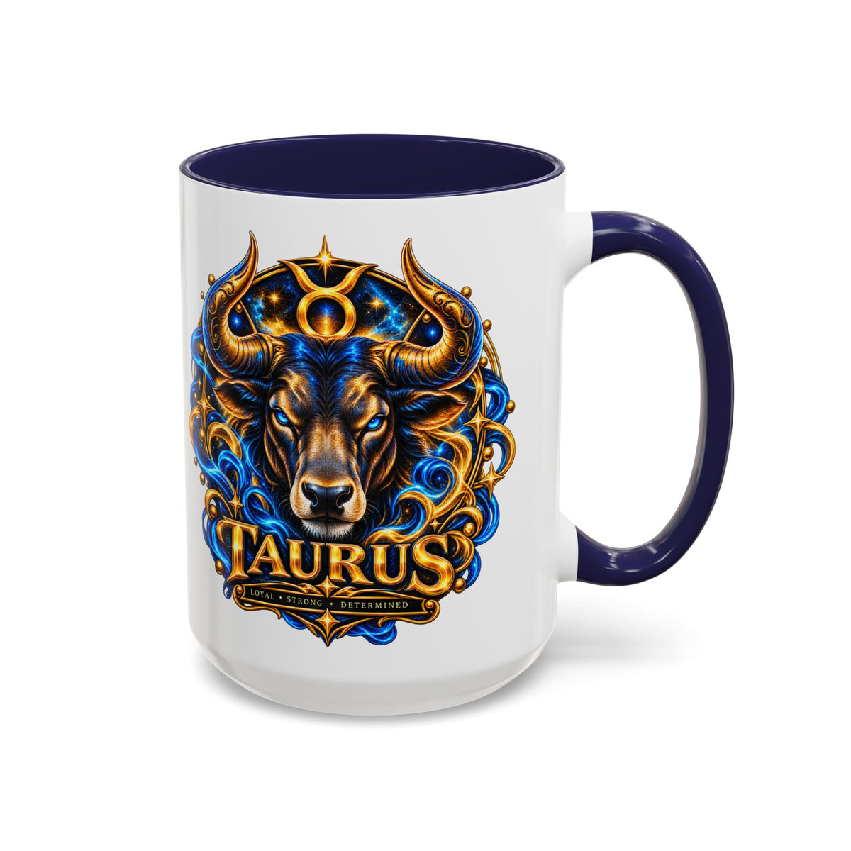 Taurus Coffee Mug — Zodiac Bull Accent Mug (11/15oz)