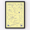 Vintage Map of El Paso, Texas 1945