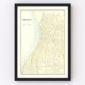 Vintage Map of Memphis, Tennessee 1895