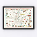 Vintage Map of Baltimore, Maryland 1929