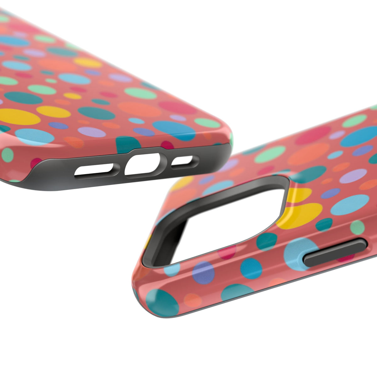 Colorful Polka Dot Magnetic Phone Case — Impact-Resistant, Vibrant Retro Dots