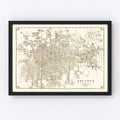 Vintage Map of Atlanta, Georgia 1931