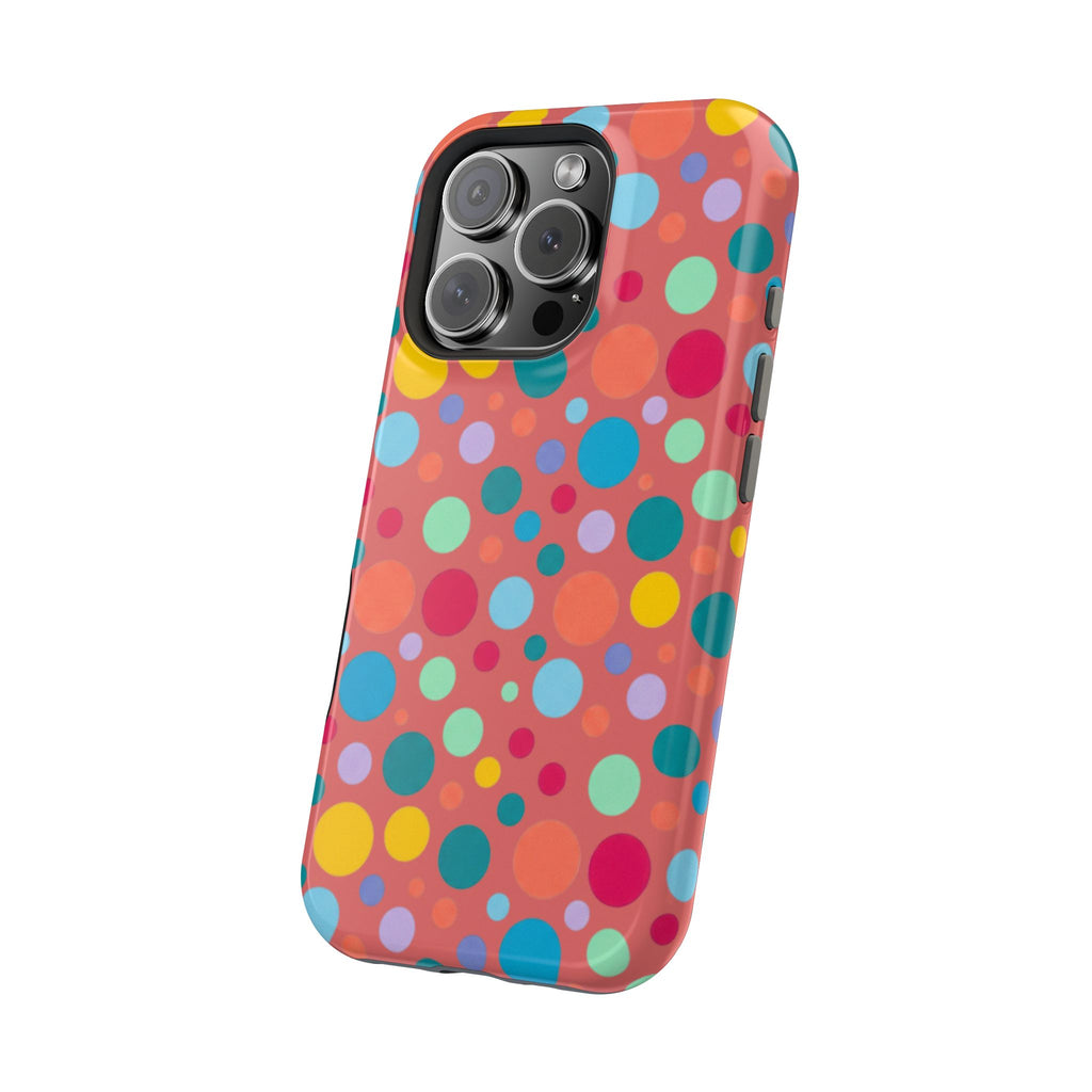 Colorful Polka Dot Magnetic Phone Case — Impact-Resistant, Vibrant Retro Dots
